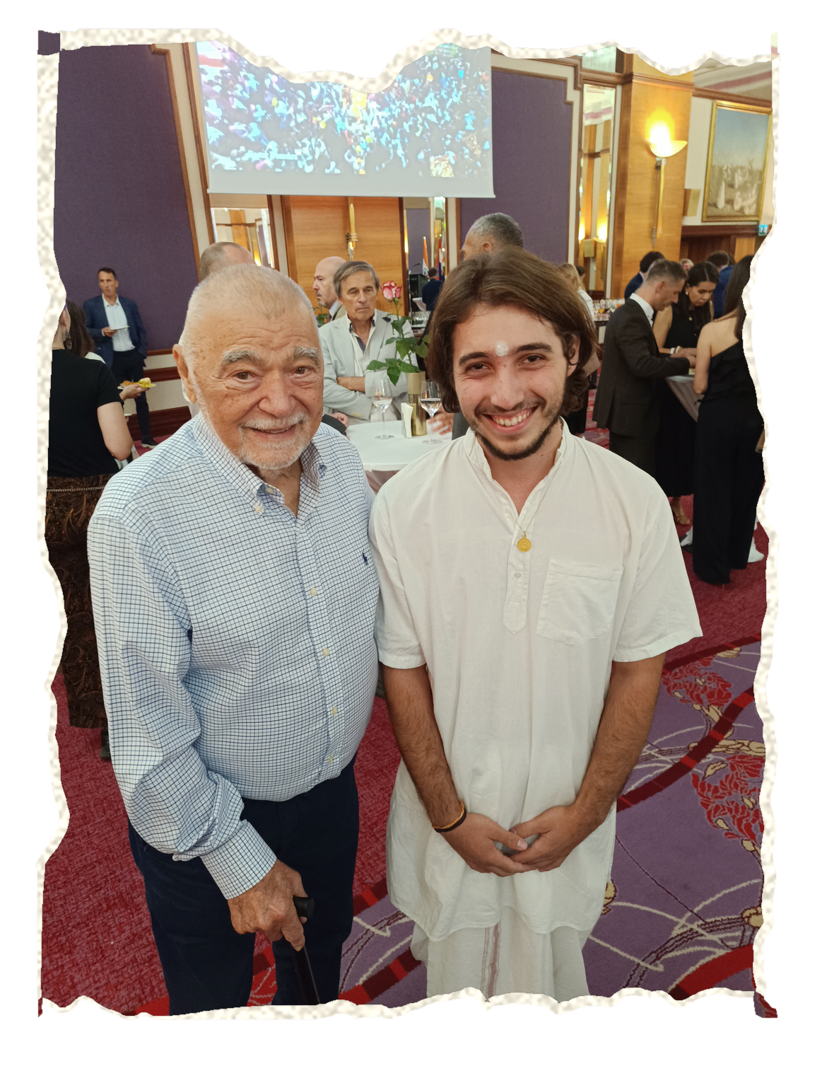 With a former president